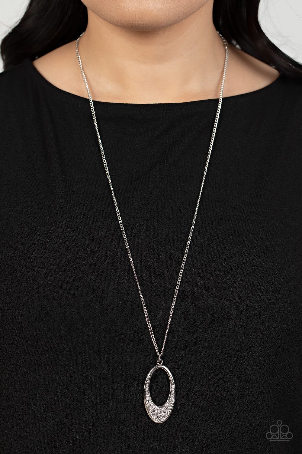 Dip Into Dazzle - White ♥ Necklace