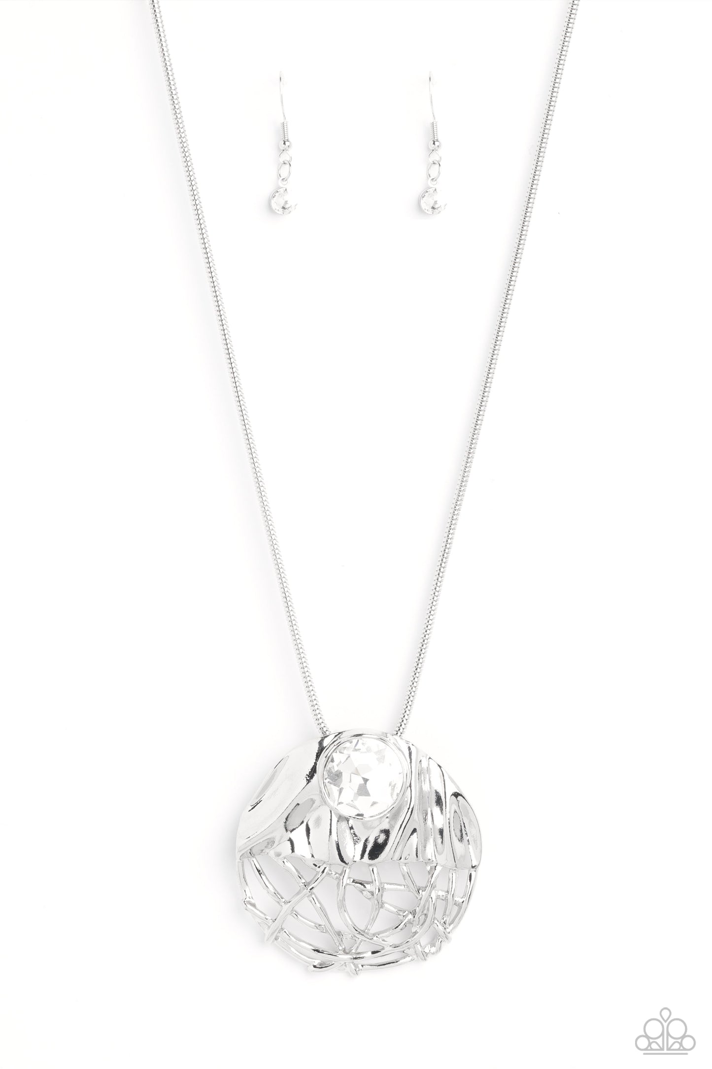 Lush Lattice - White ♥ Necklace