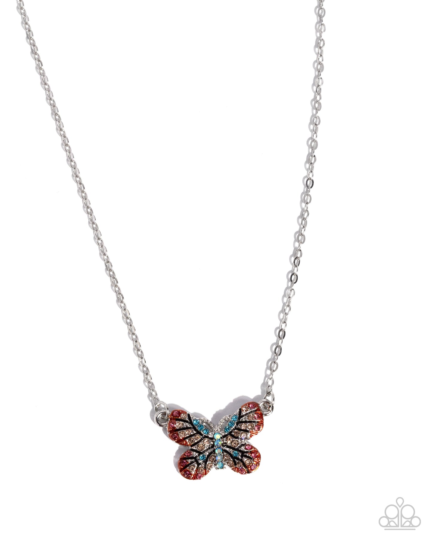 Gliding Glam - Orange ♥ Necklace