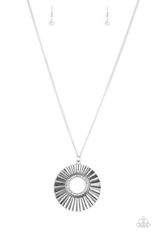 Chicly Centered - White ♥ Necklace