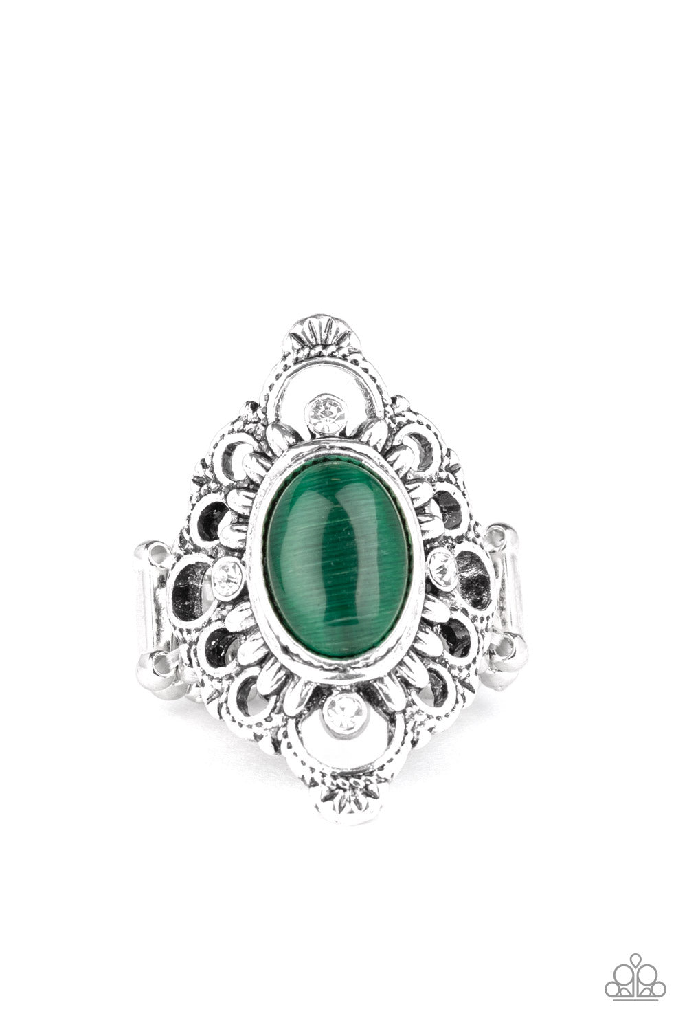 Elegantly Enchanted - Green ♥ Ring