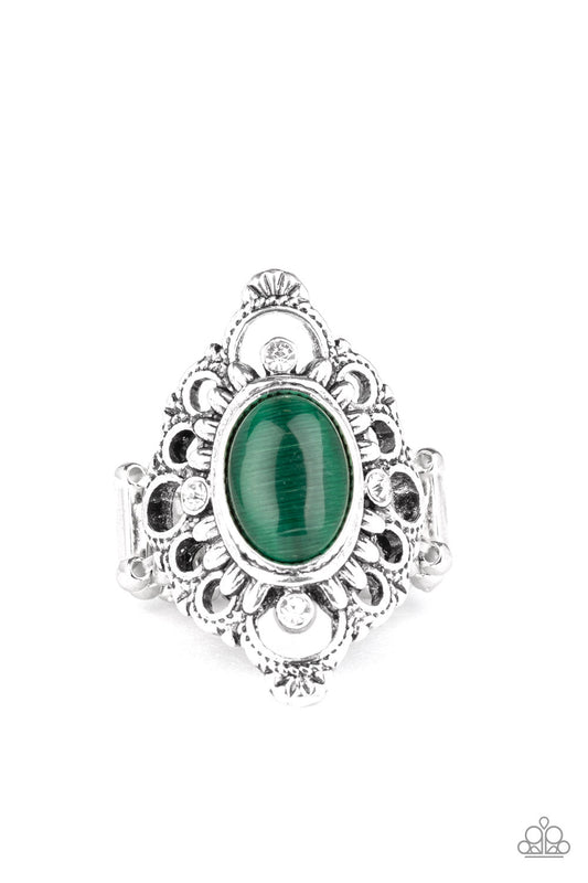 Elegantly Enchanted - Green ♥ Ring
