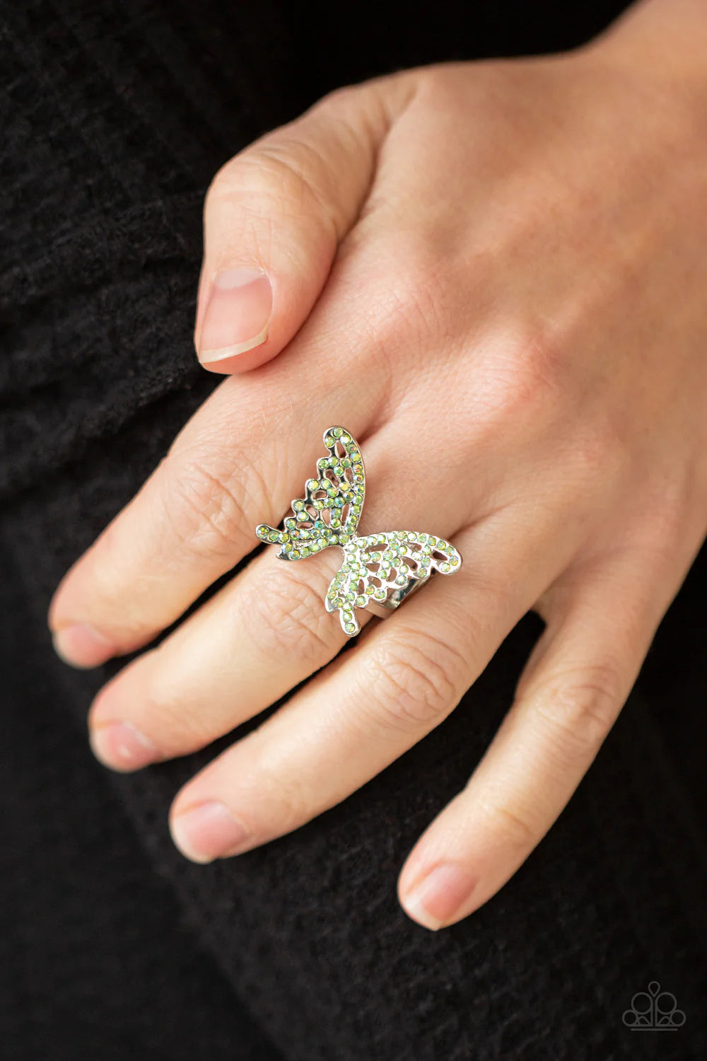 Butterfly Orchard - Green ♥ Ring