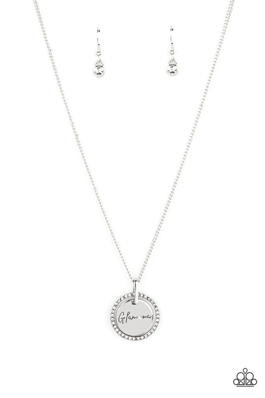 Glam-ma Glamorous - White ♥ Necklace