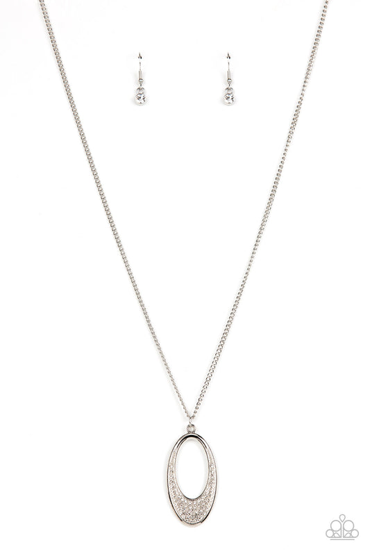 Dip Into Dazzle - White ♥ Necklace