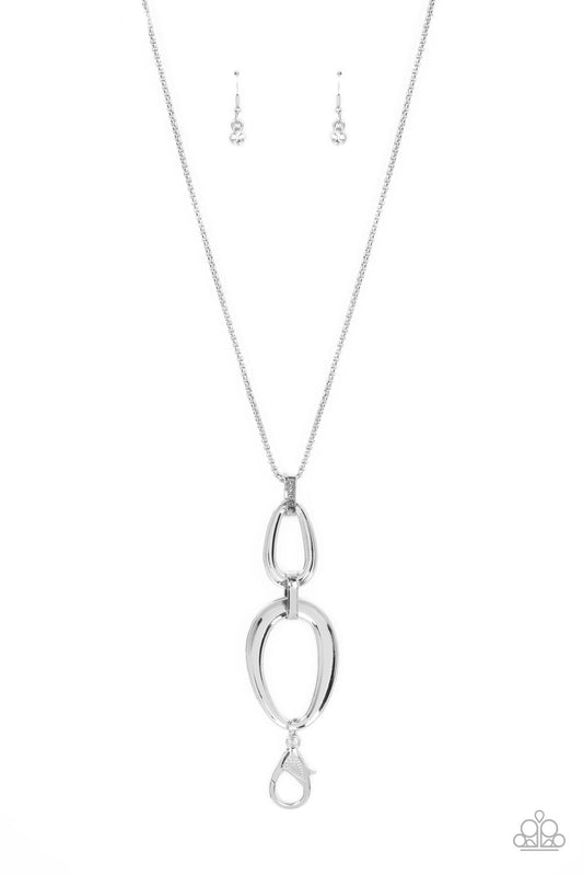 Elegantly Entrancing - White ♥ Lanyard