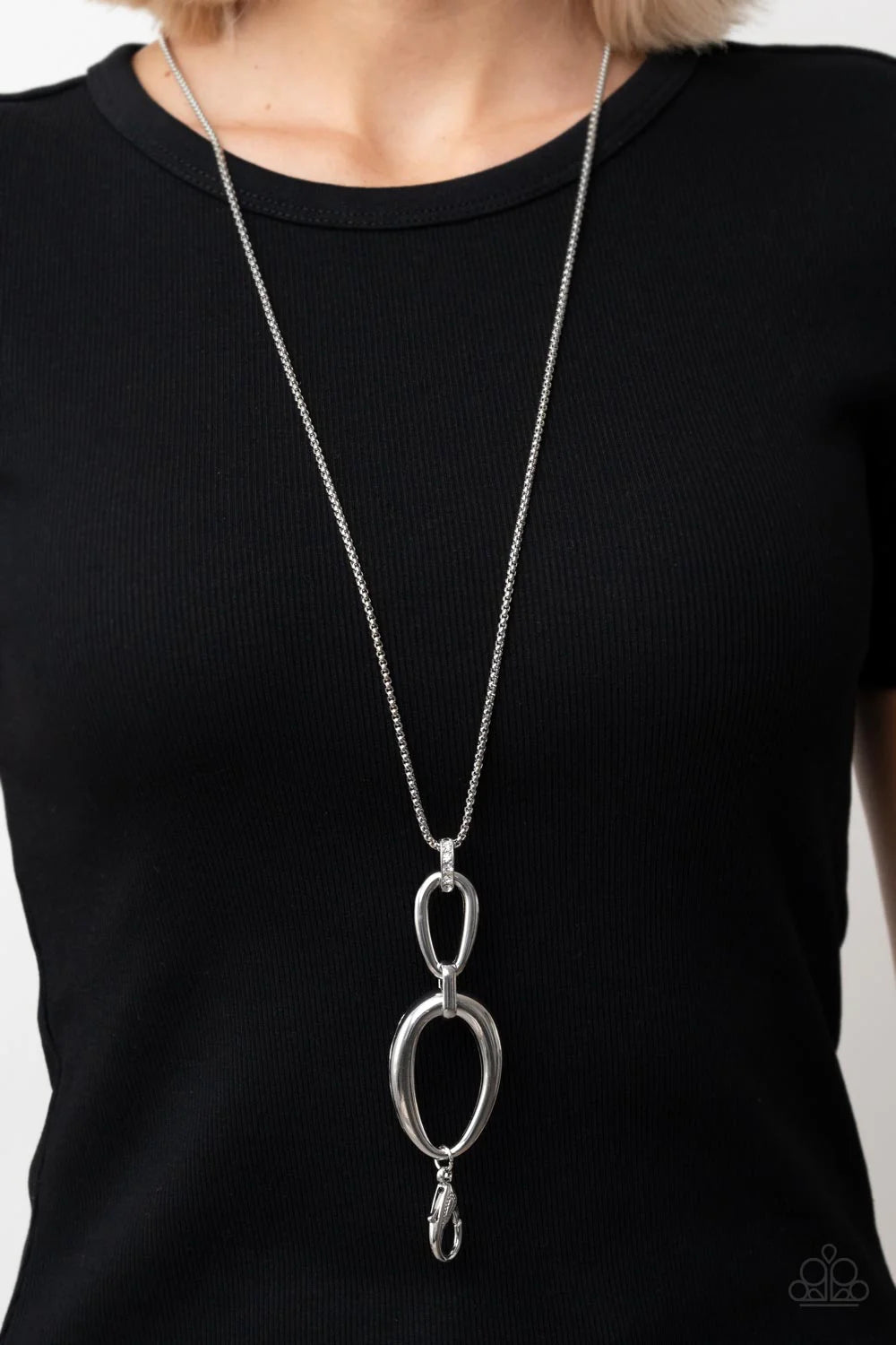 Elegantly Entrancing - White ♥ Lanyard