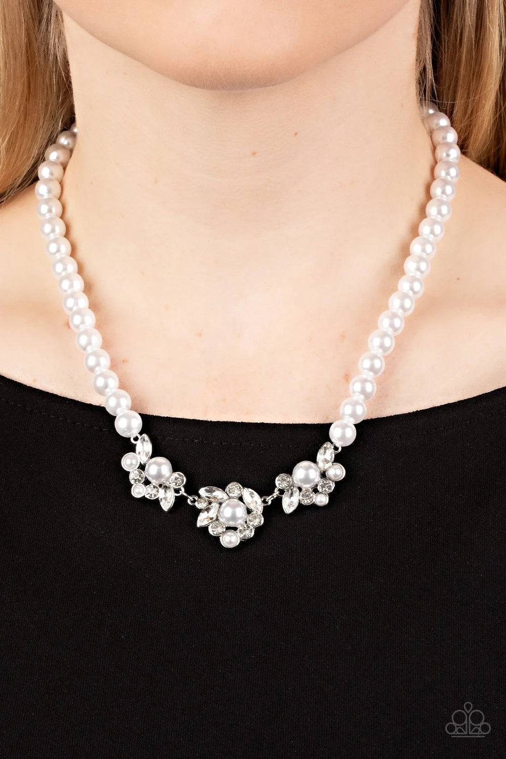 Royal Renditions - White ♥ Necklace