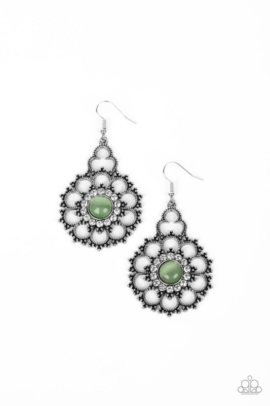 Floral Renaissance - Green ♥ Earrings