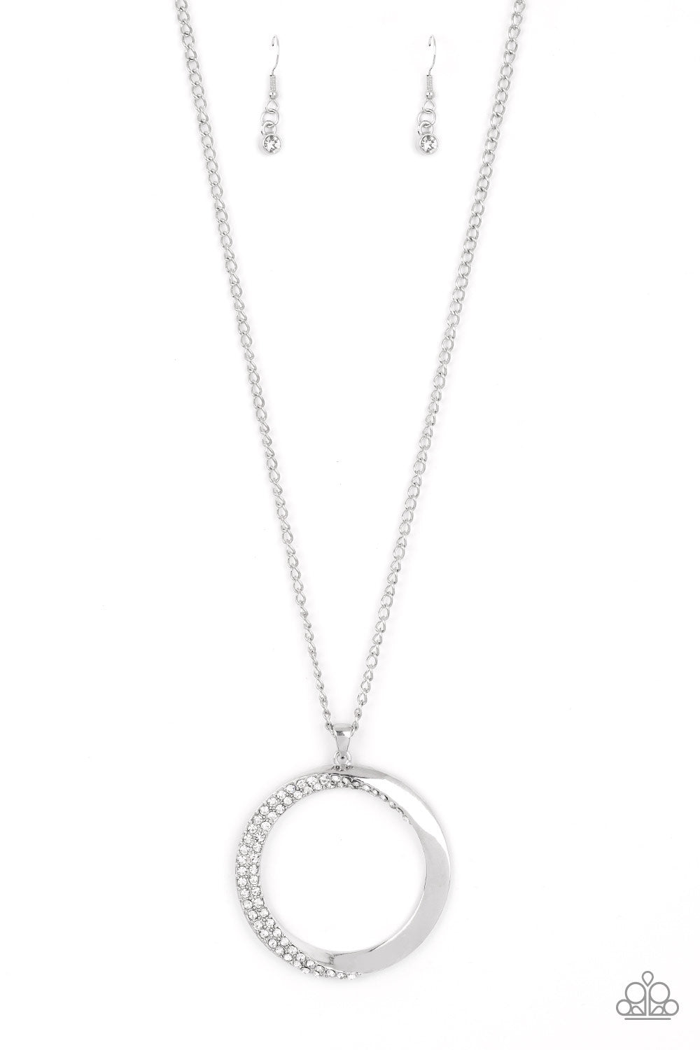 Encrusted Elegance - White ♥ Necklace