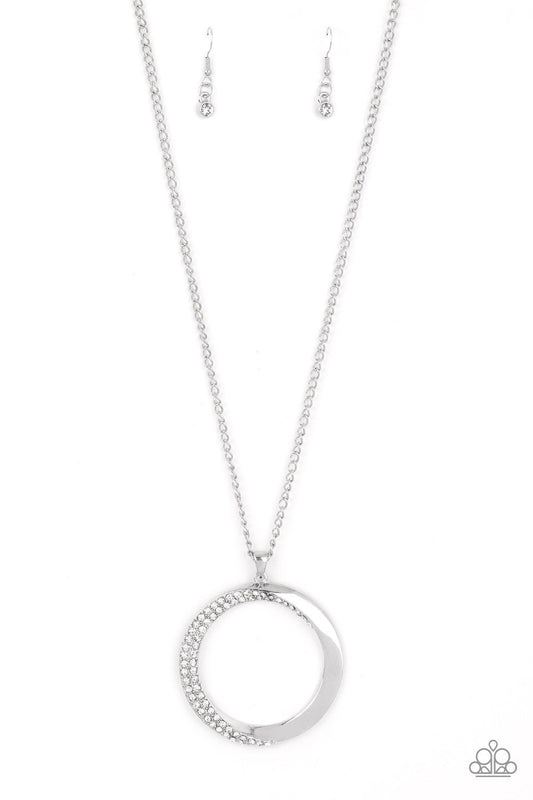 Encrusted Elegance - White ♥ Necklace