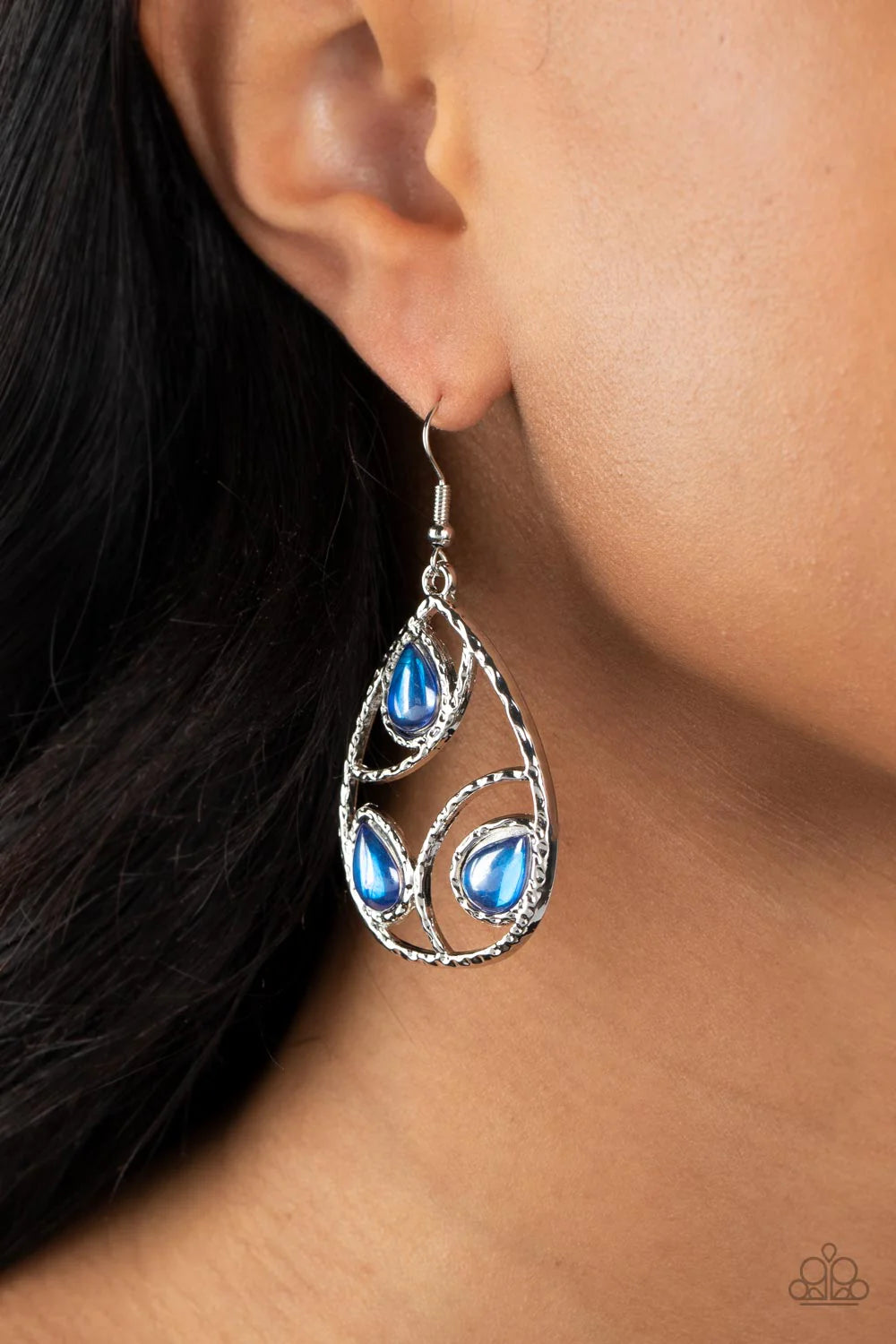 Send the BRIGHT Message - Blue ♥ Earrings