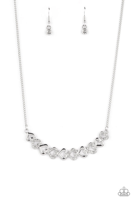 Sparkly Suitor - White ♥ Necklace