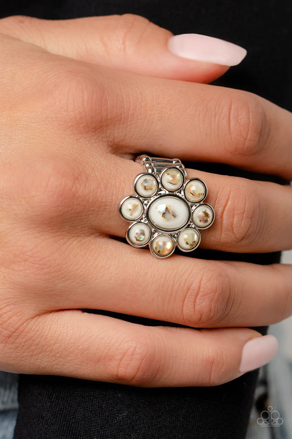 Time to SHELL-ebrate - White ♥ Ring