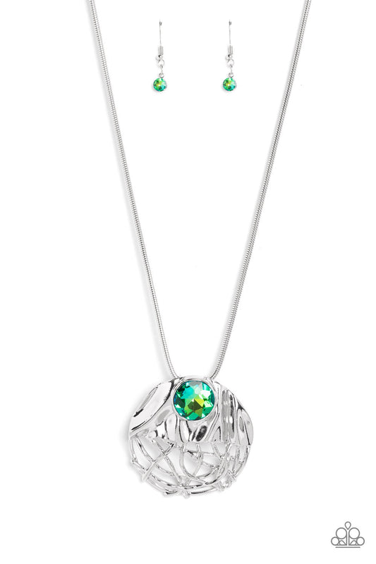 Lush Lattice - Green ♥ Necklace
