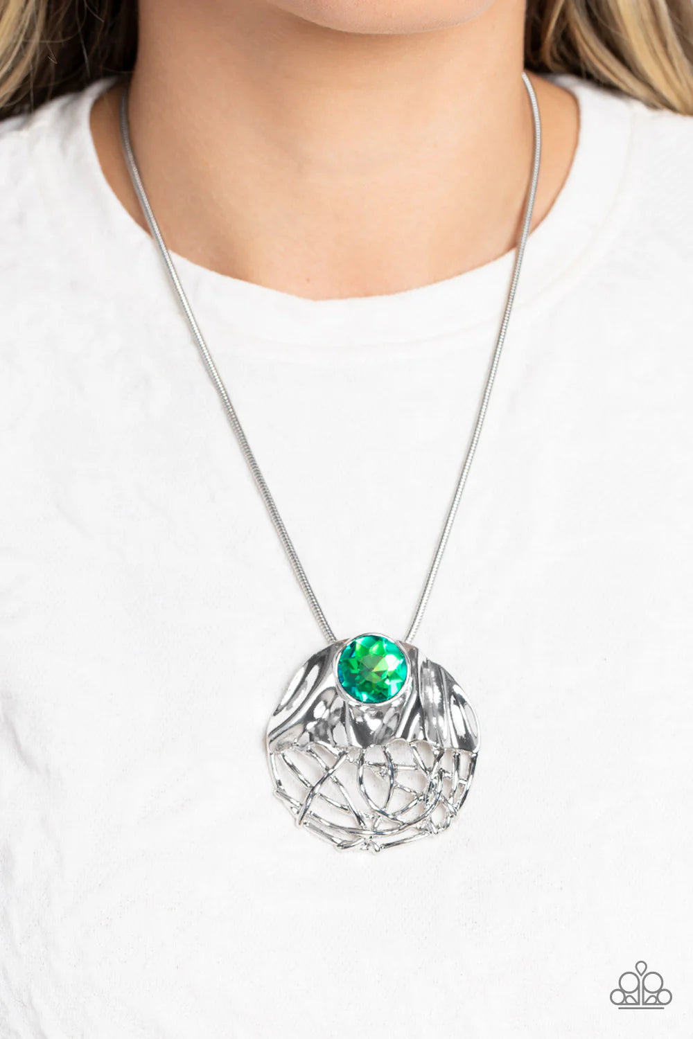Lush Lattice - Green ♥ Necklace