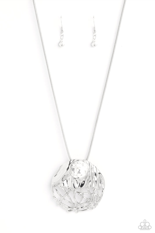Lush Lattice - White ♥ Necklace