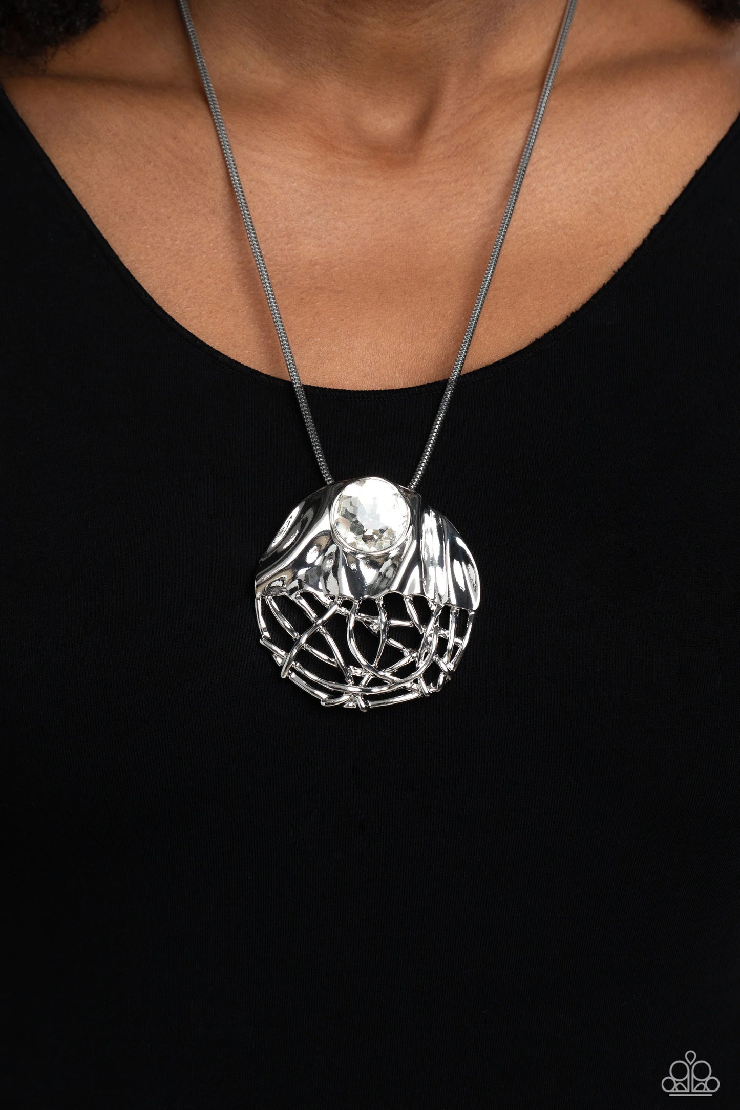 Lush Lattice - White ♥ Necklace