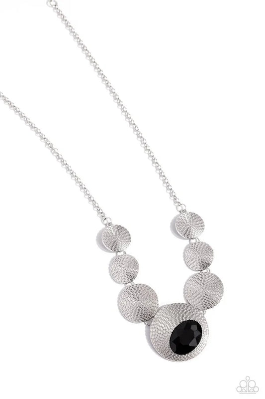 Paparazzi Necklace ~ EDGY or Not - Black