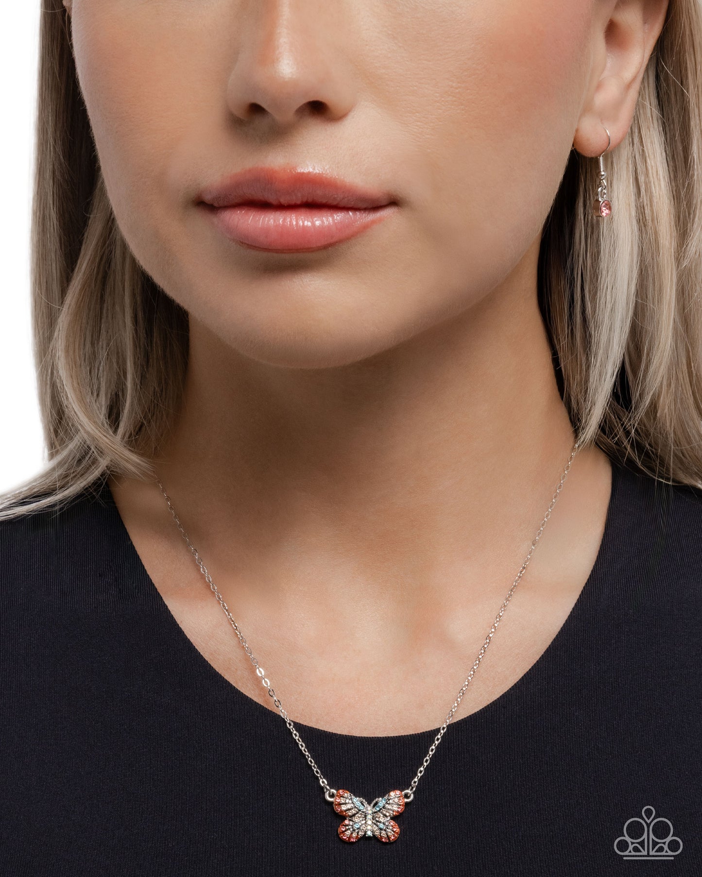 Gliding Glam - Orange ♥ Necklace