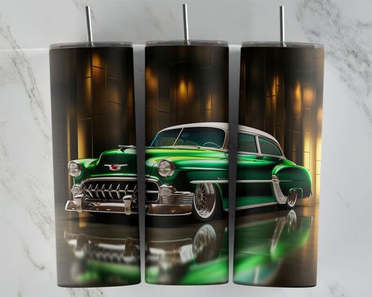 54 Green Metallic Chevy - 20oz Skinny Tumbler